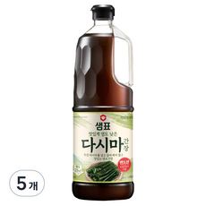 샘표 다시마 간장, 1.7L, 5개