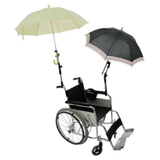 感恩使者 伸縮式多角度雨傘固定架, 長51~59cm, 不鏽鋼材質, 適用於輪椅/電動代步車/腳踏車, ZHCN1783, 1個