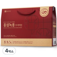 종근당건강 홍삼녹용 프리미엄, 30회분, 1.5L, 4박스