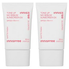 이니스프리 톤업 노세범 선스크린 EX SPF50+ PA++++, 60ml, 2개