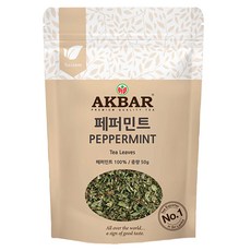 아크바 페퍼민트 허브티 잎차, 50g, 1개입, 1개