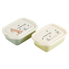 Skater 塑膠抗菌保鮮盒 500ml, 500ml  x 2個, TOTORO, 1組