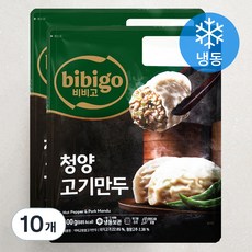 비비고 청양 고기만두 (냉동), 400g, 10개