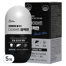 GRN 다이어트 블랙맨 60g, 60정, 5개 60정, 5개