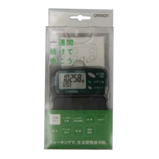 OmROn 歐姆龍 計步器 HJ107G，7天記憶儲存，卡路里消耗，步行距離, 綠色, 1個