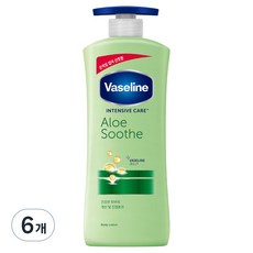 바세린 인텐시브 케어 알로에 수드 바디로션, 400ml, 6개