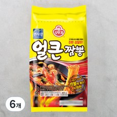 오뚜기 면사랑 얼큰 짬뽕 2인분, 400g, 6개
