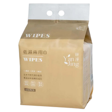 Yan Jing 妍淨 乾濕兩用巾 400抽, 網面款, 1袋
