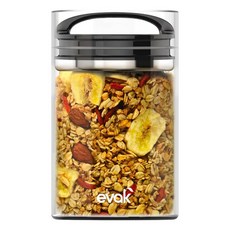 prepara 沛樂生活 COMPACT系列 EVAK密封儲物罐, 玻璃罐身, 700ml, 1個