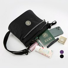 루루백 여성용 쥬디스 수납력 좋은 가벼운 크로스백 + 악세사리
