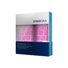 파인피아 삼성 2021 갤럭시북 NT750XDA 시리즈용 마카롱 문자키스킨 A타입, 핑크, 1개