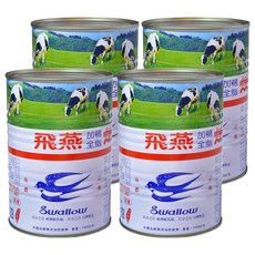 飛燕煉乳 加糖全脂煉乳, 375公克, 無添加防腐劑, 360g, 4罐