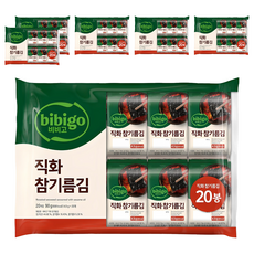 비비고 직화 참기름김, 90g, 6개