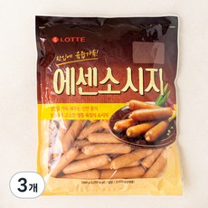 롯데 에센소시지, 1000g, 3개