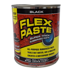 FLEX PASTE 飛速填縫補洞膏 黑色, 超強橡膠補漏膏, 防水防潮, 1.36kg, 1罐
