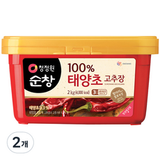 청정원순창 태양초 고추장, 2kg, 2개