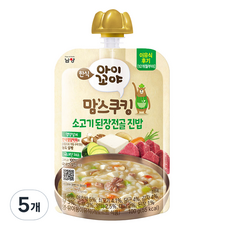 아이꼬야 맘스쿠킹 레토르트 이유식, 100g, 된장찌개 진밥, 5개 100g × 된장찌개 진밥 × 5개 섬네일