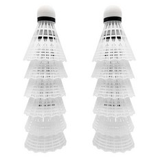 마샤투 배드민턴 셔틀콕 화이트 12개 1개입 상품 이미지