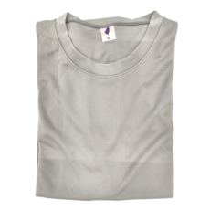STAR CANDY 台灣製排汗涼爽衣, 100%聚酯纖維, S/M/L/XL/2XL, 淺灰色