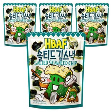 바프 솔티드 김스낵, 40g, 4개