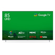 더함 4K UHD LED TV 구글 안드로이드 11, 215cm(85인치), UA851UHD F8T CHIQ 2023, 벽걸이형,