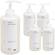 생활공작소 주방세제 바질, 500ml, 5개입