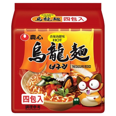 NONGSHIM 農心 烏龍麵 香辣海鮮味 4入, 480g, 1袋