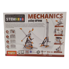Engino 安捷積木 教育系列 皮帶輪驅動 高階, Discovering STEM, 18模型, 8-16歲, 1盒