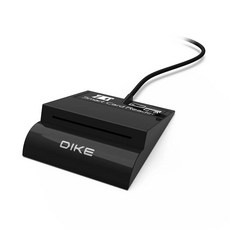 DIKE 智慧晶片讀卡機，適用於各類晶片IC卡，輕鬆讀取和編輯SIM卡資料, DAO741BK, 黑色, 1個