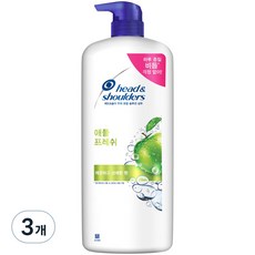 헤드앤숄더 애플 프레쉬 샴푸 대용량, 1200ml, 3개