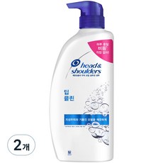 헤드앤숄더 딥 클린 샴푸, 850ml, 2개