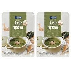 베베쿡 유아용 바르게 만든 한우 미역국, 200g, 2개
