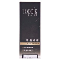 TOppiK 頂豐增髮纖維 - 深棕色, 成分安全易清洗, 有效抗風防水, 深棕 DARK BROWN, 1瓶