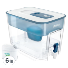 BRITA 桌上型濾水箱 附濾心 6個 8.2L