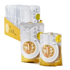 원더푸드 반려동물용 죽 120g, 전복 + 오리 혼합맛, 12개