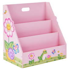 Teamson Kids 魔法花園兒童木製書報架, 粉色兒童書架, 47 x 29.5 x 47.6cm, 3層, 粉色