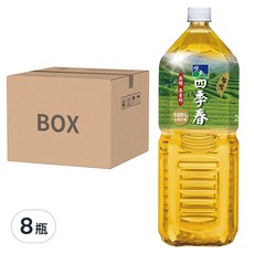 悅氏 四季春, 無糖無香料, 100%台灣茶葉, 茶感清香, 順口回甘, 2000ml x 8瓶, 2L