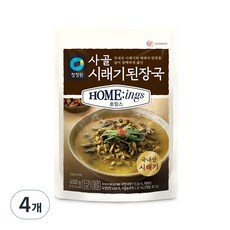 청정원 호밍스 사골 시래기된장국, 450g, 4개