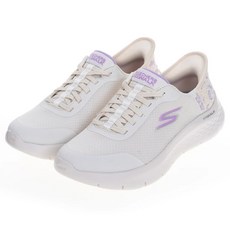 SKECHERS 女 瞬穿系列 GO WALK FLEX 寬楦 運動健走鞋, 免手系，輕鬆穿脫，Air-Cooled記憶棉鞋墊, 124823WNTPR