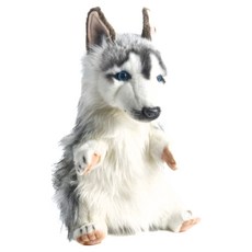 HANSA TOY 哈士奇手偶, 絨毛填充玩具, 1種, 1個