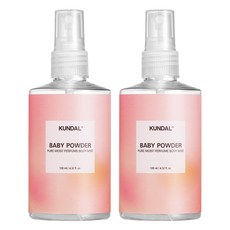 KUNDAL 昆黛爾 純淨香氛身體噴霧 嬰兒爽身粉香, 128ml, 2瓶