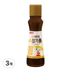 베베스트 처음먹는 순 아이 참기름 75ml, 3개, 참깨맛