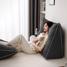 소하임 자이언트 삼각 등받이 쿠션, 차콜 그레이 차콜 그레이