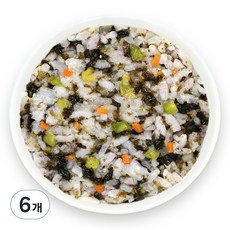 짱죽 유아용 실온 이유식 완료기 아기밥, 김모듬야채밥, 160g, 6개
