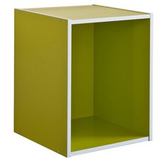 系統簡約加高1格櫃, 綠色, 1組