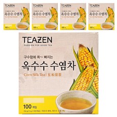 TEAZEN 茶禪 玉米鬚茶 100包, 高品質玉米鬚, 無咖啡因, 冷熱皆可沖泡, 1.5g, 100入, 5盒