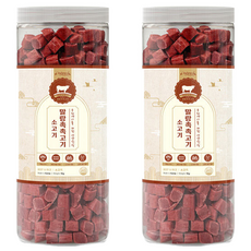 올가밀 강아지 말랑 촉촉 수제 간식, 소고기, 1kg, 2개 2개, 소고기