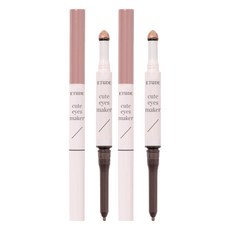 ETUDE 愛嬌眼線貼製造機眼線筆 0.1g+亮片 0.5g組, 桃子裸體, 2組