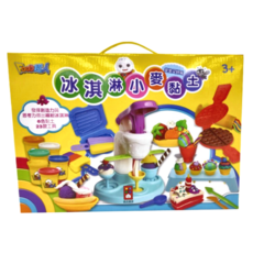 FOOD超人 冰淇淋小麥黏土套裝，6色黏土，23款工具, 1盒