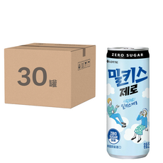 LOTTE 樂天 Milkis 無糖優格風味碳酸飲 30罐, 250ml